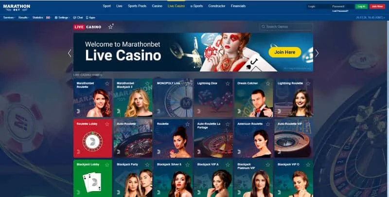 Marathonbet casino.